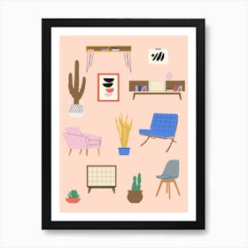 Mid Century Modern Art Print