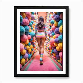 Fluff Candy Dreams Art Print