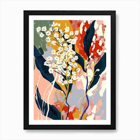 Colourful Flower Illustration Babys Breath 2 Art Print