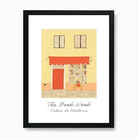 Palma De Mallorca The Book Nook Pastel Colours 4 Poster Art Print