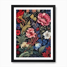 Floral Wallpaper 10 Art Print