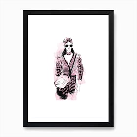 Walking Girl Art Print