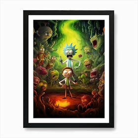 Rick and Morty Movie 6 Art Print