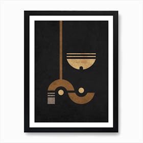 Alchemical Escapades Black 3 Art Print