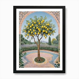 Lemon Tree In The Garden Poster