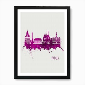 Padua Italy City Purple Art Print