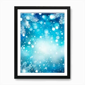 Screen Frame Glow Garland Holiday Bright Snowflake Space Festive Beautiful Light Closeup (16) Art Print