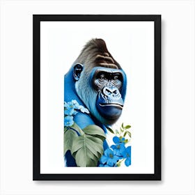 Cheeky Gorilla Gorillas Decoupage 2 Art Print