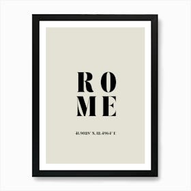 Neutral Rome Travel Art Print