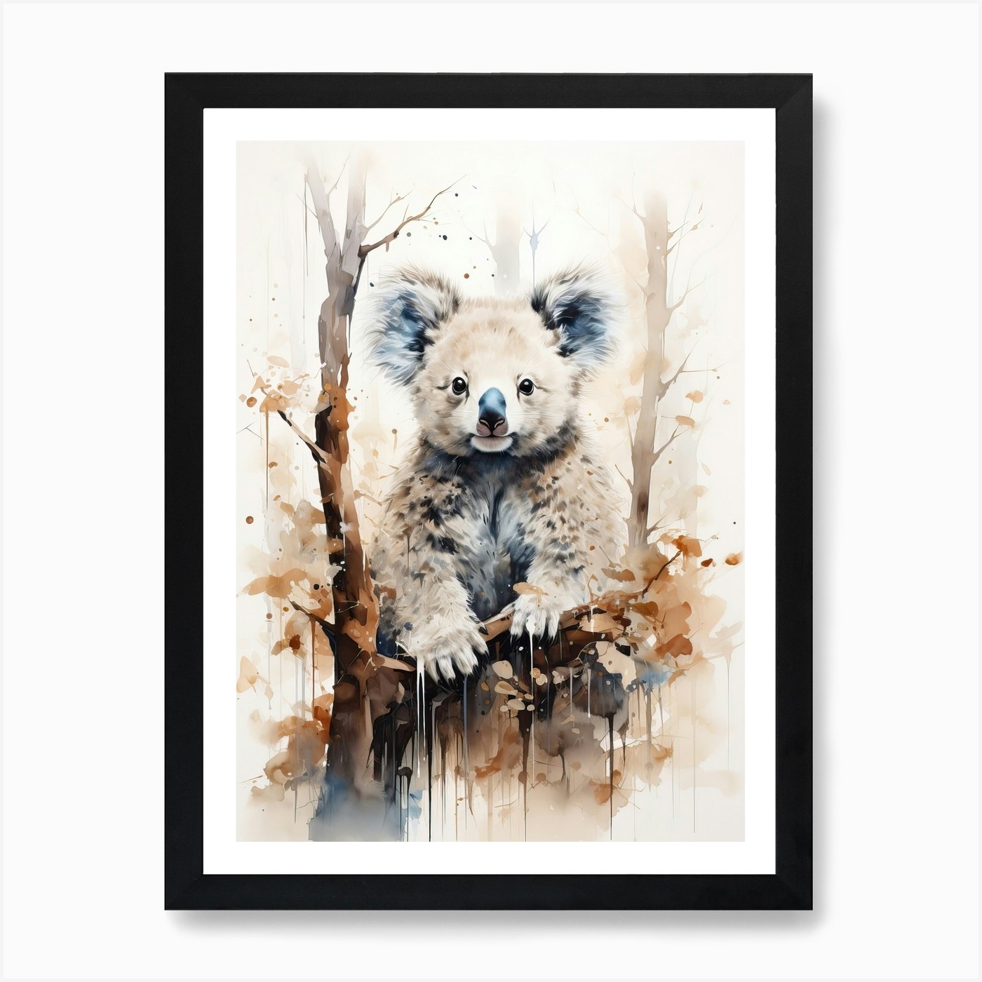 Colorful Koala Art Print