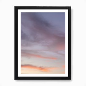 Colorful sunset sky Art Print
