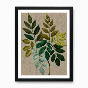 Hibiscus Leaves Art Print