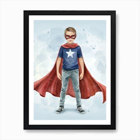 Super Star Hero Art Print