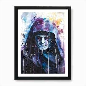 Sheev Palpatine From Star Wars Watercolor Art Print