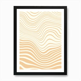Abstract Wavy Pattern Vector Art Print