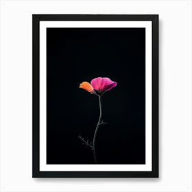 Single Flower 10 Art Print