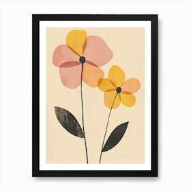 New York Flower Market Boho Minimalist Style 1 Poster