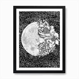 Moon Abloom Art Print