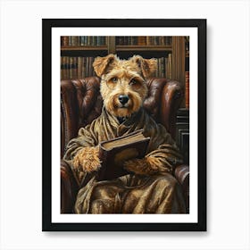 Classy Airedale At The Bar 10 Art Print