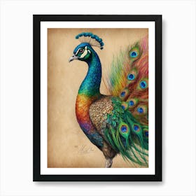 Peacock 5 Art Print