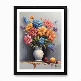 Flowers In A Vase 27 Art Print