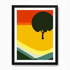 Bwindi Impenetrable National Park Uganda Retro Two Tone Art Print