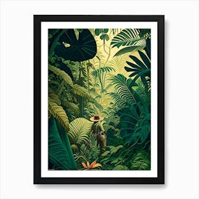 Jungle Adventure 3 Botanical Art Print