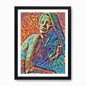 Abstract Painting of Woman Art Print