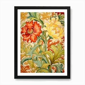 Floral Wallpaper 44 Art Print