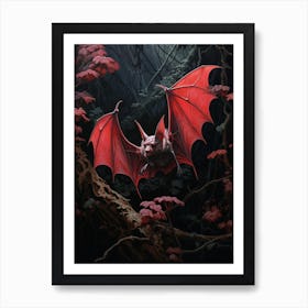 Lesser Bulldog Bat Painting 8 Art Print