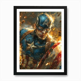 Captain America 26 Art Print