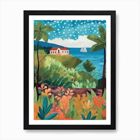 Tropical Villa House 4 Art Print