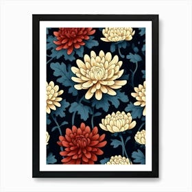 Chrysanthemums 7 Art Print