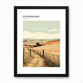 The Ridgeway England 1 Hiking Trail Landscape Poster Art Print