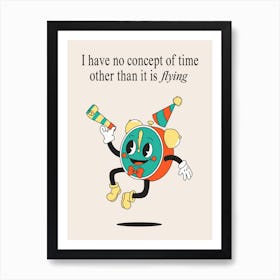 Funny Quote Retro Cartoon Print Art Print