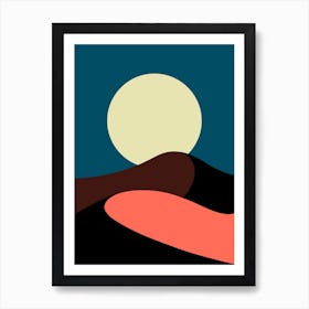 Moonlight In The Desert Poster