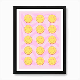 Smiley Faces Print Art Print