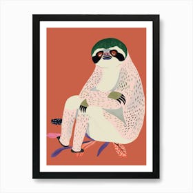 Just Slothin Around Art Print