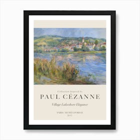 Village Lakeshore Elegance Art Print