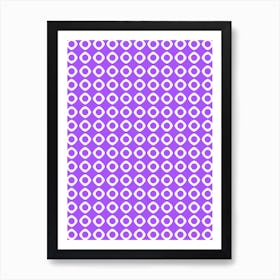 Purple Pattern Abstract Art Print