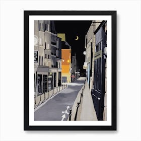 Suivre La Lune 1 Art Print