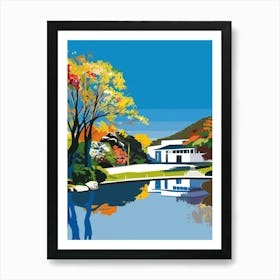 Hakone Open Air Museum Colourful Illustration Art Print