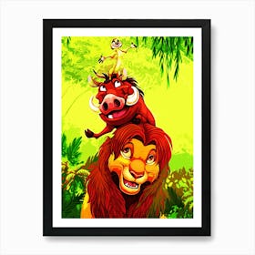 Lion King movie Art Print