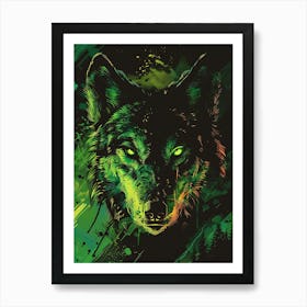 Wolf Painting Art Print