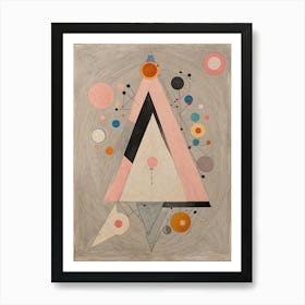 Abstract Triangles Art Print