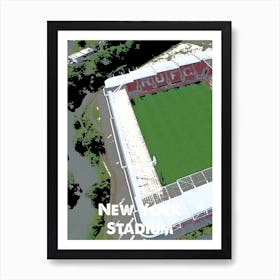 New York Stadium, Rotherham, Stadium, Football, Art, Soccer, Wall Print, Art Print Art Print