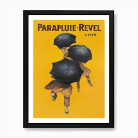  Parapluie Revel Lyon Umbrellas Vintage Poster Art Print