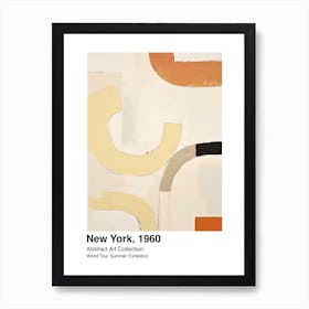 World Tour Exhibition, Abstract Art, New York, 1960 2 Art Print