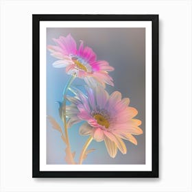 Iridescent Flower Gerbera Daisy 1 Art Print