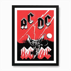 Metal Signs 530 189 Acdc Vintage Retro Home Man Cave Garage Shed Music Pub Art Print